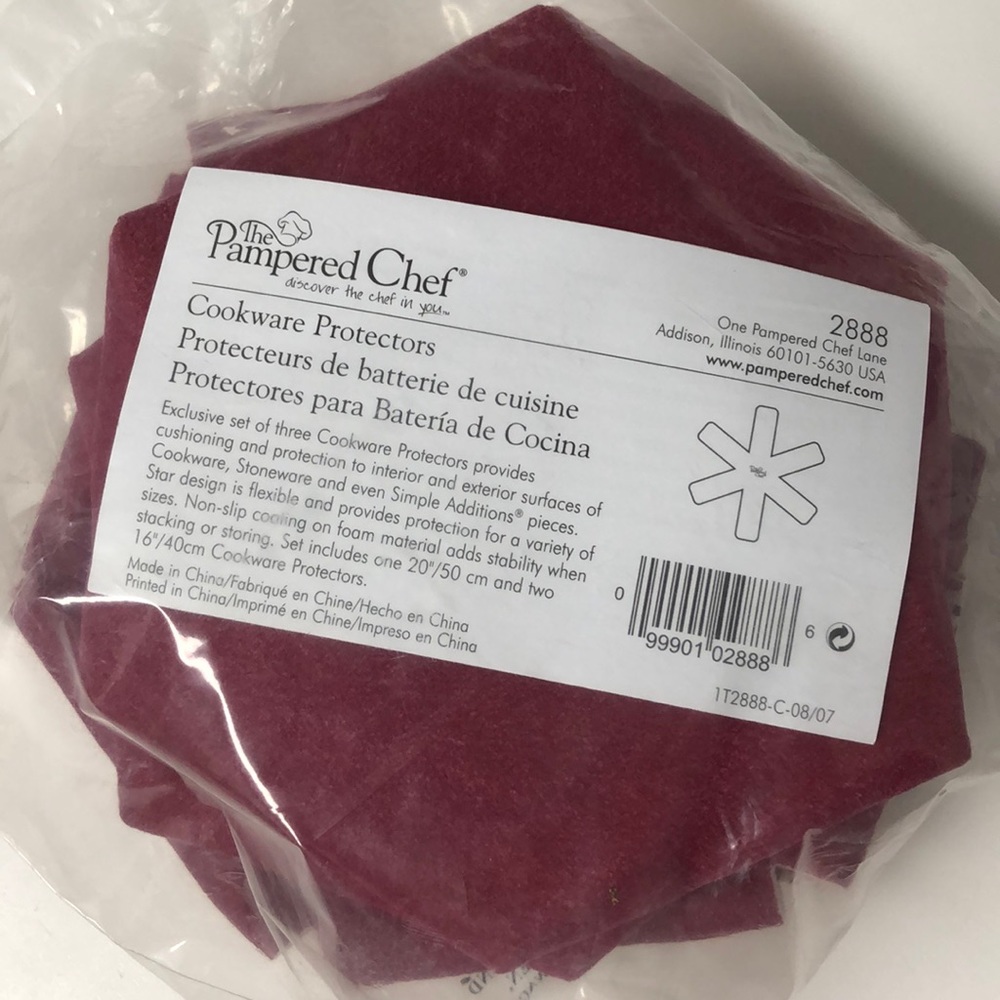 Pampered Chef cookware protectors